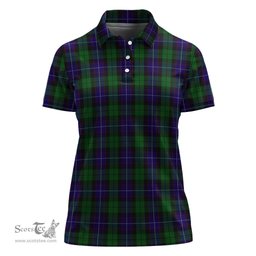 Scottish Mitchell Clan Tartan Polo Shirt For Women, Women's Scottish Polo Shirt Scottish Plaid Tartan Plaid - ScotsTee - scotstee.com