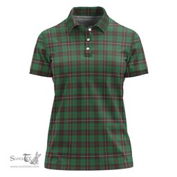 Scottish MacKinnon Hunting Ancient Clan Tartan Polo Shirt For Women, Women's Scottish Polo Shirt Scottish Plaid Tartan Plaid - ScotsTee - scotstee.com
