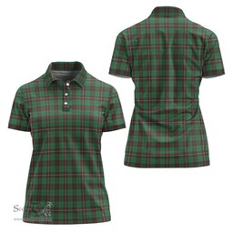 Scottish MacKinnon Hunting Ancient Clan Tartan Polo Shirt For Women, Women's Scottish Polo Shirt Scottish Plaid Tartan Plaid - ScotsTee - scotstee.com