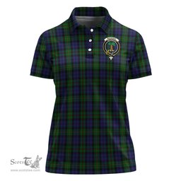 Scottish MacEwan-MacEwen Clan Tartan Polo Shirt with Family Crest For Women, Women's Scottish Polo Shirt Scottish Plaid Tartan Plaid - ScotsTee - scotstee.com