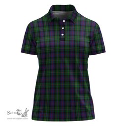 Scottish MacCallum Clan Tartan Polo Shirt For Women, Women's Scottish Polo Shirt Scottish Plaid Tartan Plaid - ScotsTee - scotstee.com