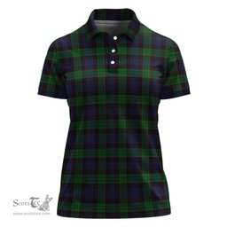Scottish Stewart Old Clan Tartan Polo Shirt For Women, Women's Scottish Polo Shirt Scottish Plaid Tartan Plaid - ScotsTee - scotstee.com