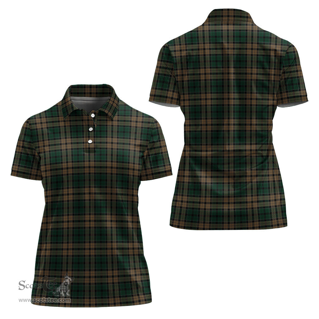 Scottish Sackett Clan Tartan Polo Shirt For Women, Women's Scottish Polo Shirt Scottish Plaid Tartan Plaid - ScotsTee - scotstee.com