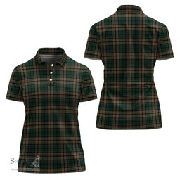 Scottish Sackett Clan Tartan Polo Shirt For Women, Women's Scottish Polo Shirt Scottish Plaid Tartan Plaid - ScotsTee - scotstee.com