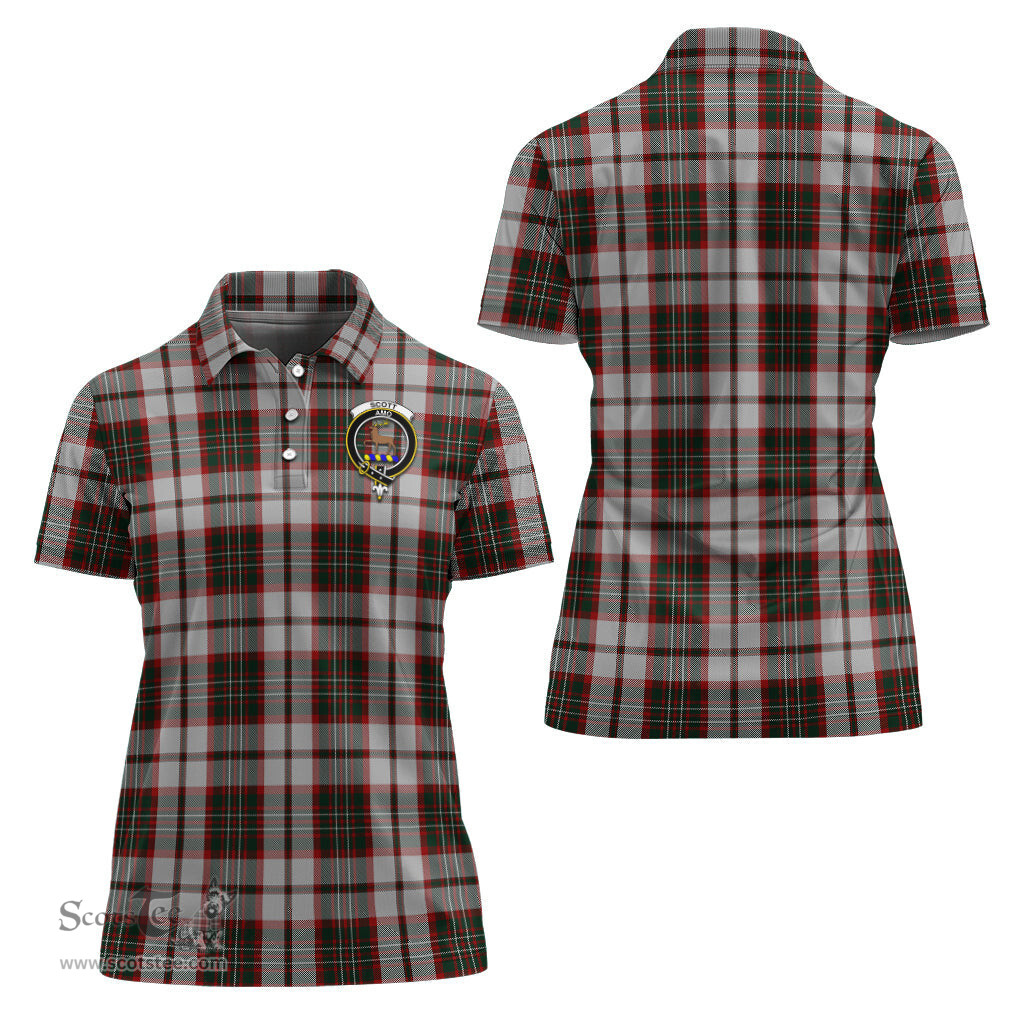 Scottish Scott Dress Clan Tartan Polo Shirt with Family Crest For Women, Women's Scottish Polo Shirt Scottish Plaid Tartan Plaid - ScotsTee - scotstee.com