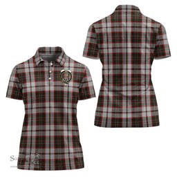Scottish Scott Dress Clan Tartan Polo Shirt with Family Crest For Women, Women's Scottish Polo Shirt Scottish Plaid Tartan Plaid - ScotsTee - scotstee.com