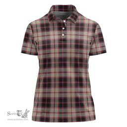 Scottish MacPherson Hunting Ancient Clan Tartan Polo Shirt For Women, Women's Scottish Polo Shirt Scottish Plaid Tartan Plaid - ScotsTee - scotstee.com
