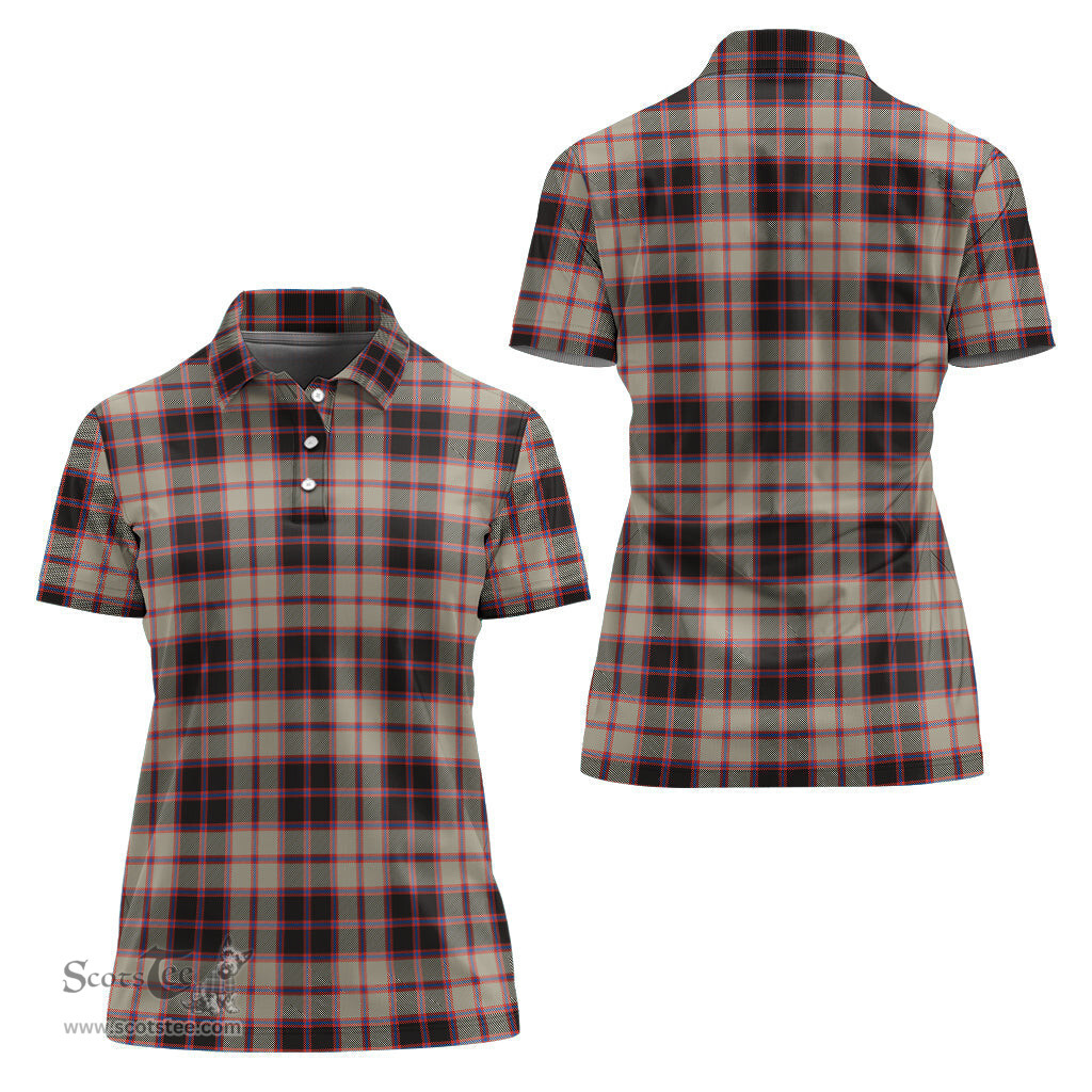 Scottish MacPherson Hunting Ancient Clan Tartan Polo Shirt For Women, Women's Scottish Polo Shirt Scottish Plaid Tartan Plaid - ScotsTee - scotstee.com