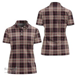 Scottish MacPherson Hunting Ancient Clan Tartan Polo Shirt For Women, Women's Scottish Polo Shirt Scottish Plaid Tartan Plaid - ScotsTee - scotstee.com