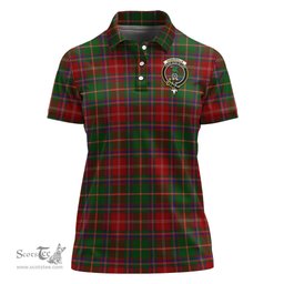 Scottish Somerville Clan Tartan Polo Shirt with Family Crest For Women, Women's Scottish Polo Shirt Scottish Plaid Tartan Plaid - ScotsTee - scotstee.com