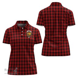 Scottish MacIver Clan Tartan Polo Shirt with Family Crest For Women, Women's Scottish Polo Shirt Scottish Plaid Tartan Plaid - ScotsTee - scotstee.com