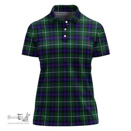 Scottish MacDonald of the Isles Hunting Modern Clan Tartan Polo Shirt For Women, Women's Scottish Polo Shirt Scottish Plaid Tartan Plaid - ScotsTee - scotstee.com