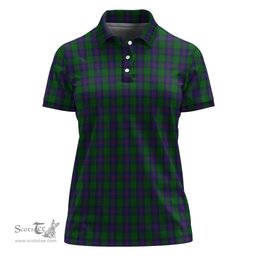 Scottish Shaw Clan Tartan Polo Shirt For Women, Women's Scottish Polo Shirt Scottish Plaid Tartan Plaid - ScotsTee - scotstee.com