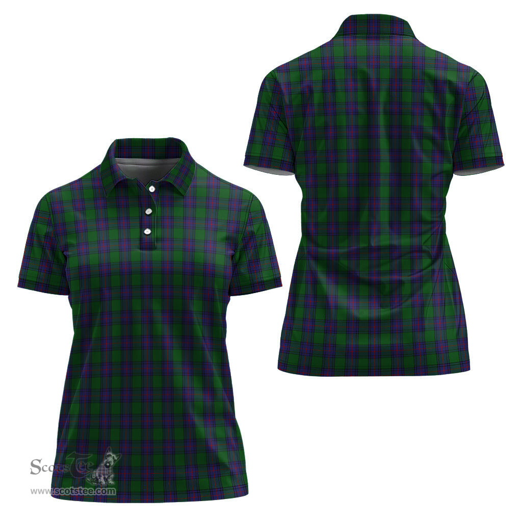 Scottish Shaw Clan Tartan Polo Shirt For Women, Women's Scottish Polo Shirt Scottish Plaid Tartan Plaid - ScotsTee - scotstee.com