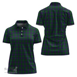 Scottish Shaw Clan Tartan Polo Shirt For Women, Women's Scottish Polo Shirt Scottish Plaid Tartan Plaid - ScotsTee - scotstee.com