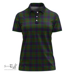 Scottish Stewart of Appin Hunting Clan Tartan Polo Shirt For Women, Women's Scottish Polo Shirt Scottish Plaid Tartan Plaid - ScotsTee - scotstee.com
