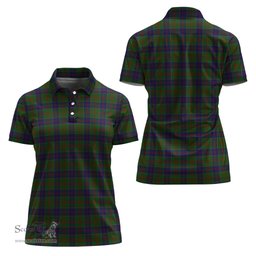 Scottish Stewart of Appin Hunting Clan Tartan Polo Shirt For Women, Women's Scottish Polo Shirt Scottish Plaid Tartan Plaid - ScotsTee - scotstee.com