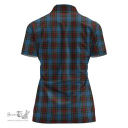 Scottish Stewart Royal Blue Clan Tartan Polo Shirt For Women, Women's Scottish Polo Shirt Scottish Plaid Tartan Plaid - ScotsTee - scotstee.com