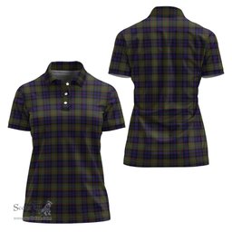 Scottish MacLellan Clan Tartan Polo Shirt For Women, Women's Scottish Polo Shirt Scottish Plaid Tartan Plaid - ScotsTee - scotstee.com
