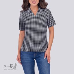 Scottish Shepherd Clan Tartan Polo Shirt For Women, Women's Scottish Polo Shirt Scottish Plaid Tartan Plaid - ScotsTee - scotstee.com