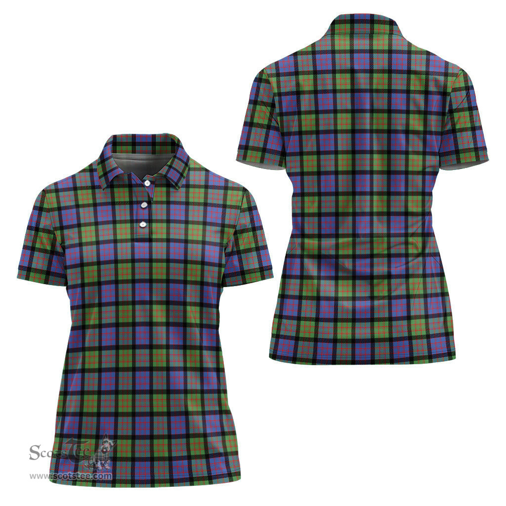 Scottish MacDonald Ancient Clan Tartan Polo Shirt For Women, Women's Scottish Polo Shirt Scottish Plaid Tartan Plaid - ScotsTee - scotstee.com