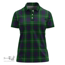 Scottish MacIntyre Hunting Clan Tartan Polo Shirt For Women, Women's Scottish Polo Shirt Scottish Plaid Tartan Plaid - ScotsTee - scotstee.com