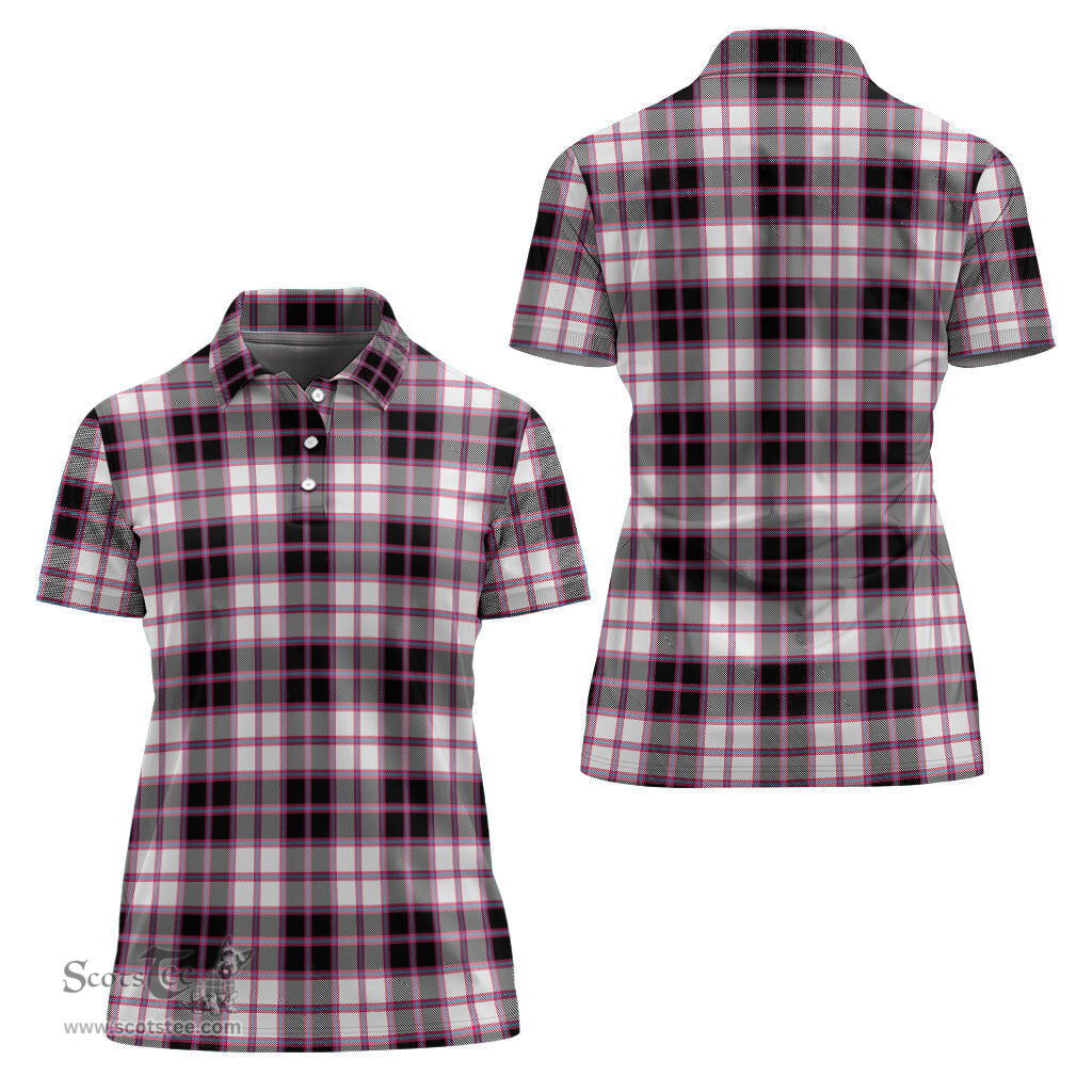Scottish MacPherson Hunting Modern Clan Tartan Polo Shirt For Women, Women's Scottish Polo Shirt Scottish Plaid Tartan Plaid - ScotsTee - scotstee.com
