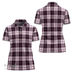 Scottish MacPherson Hunting Modern Clan Tartan Polo Shirt For Women, Women's Scottish Polo Shirt Scottish Plaid Tartan Plaid - ScotsTee - scotstee.com