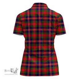Scottish MacPherson Modern Clan Tartan Polo Shirt For Women, Women's Scottish Polo Shirt Scottish Plaid Tartan Plaid - ScotsTee - scotstee.com