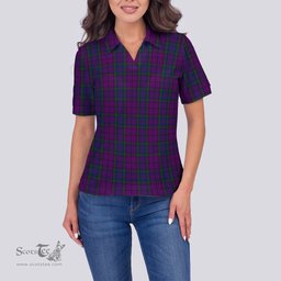 Scottish Wardlaw Clan Tartan Polo Shirt For Women, Women's Scottish Polo Shirt Scottish Plaid Tartan Plaid - ScotsTee - scotstee.com