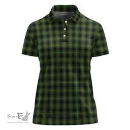 Scottish MacIver Hunting Clan Tartan Polo Shirt For Women, Women's Scottish Polo Shirt Scottish Plaid Tartan Plaid - ScotsTee - scotstee.com