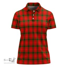 Scottish MacQuarrie Modern Clan Tartan Polo Shirt For Women, Women's Scottish Polo Shirt Scottish Plaid Tartan Plaid - ScotsTee - scotstee.com