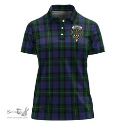 Scottish MacPhail Hunting Clan Tartan Polo Shirt with Family Crest For Women, Women's Scottish Polo Shirt Scottish Plaid Tartan Plaid - ScotsTee - scotstee.com