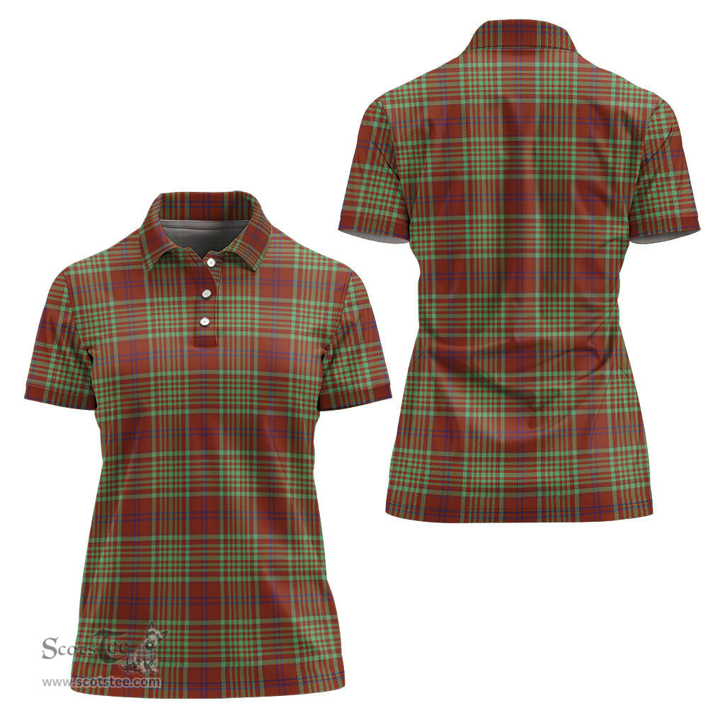 Scottish MacGillivray Hunting Ancient Clan Tartan Polo Shirt For Women, Women's Scottish Polo Shirt Scottish Plaid Tartan Plaid - ScotsTee - scotstee.com