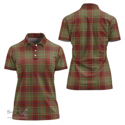 Scottish MacGillivray Hunting Ancient Clan Tartan Polo Shirt For Women, Women's Scottish Polo Shirt Scottish Plaid Tartan Plaid - ScotsTee - scotstee.com