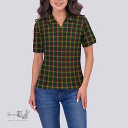 Scottish MacMillan Ancient Clan Tartan Polo Shirt For Women, Women's Scottish Polo Shirt Scottish Plaid Tartan Plaid - ScotsTee - scotstee.com