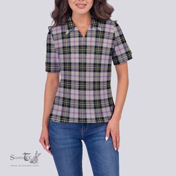 Scottish MacPherson Dress Ancient Clan Tartan Polo Shirt For Women, Women's Scottish Polo Shirt Scottish Plaid Tartan Plaid - ScotsTee - scotstee.com
