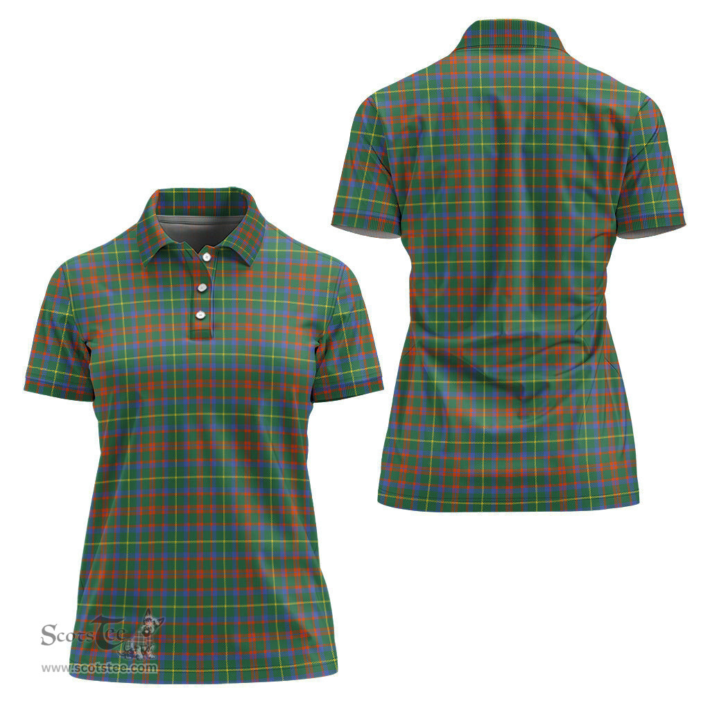 Scottish MacIntosh Hunting Ancient Clan Tartan Polo Shirt For Women, Women's Scottish Polo Shirt Scottish Plaid Tartan Plaid - ScotsTee - scotstee.com