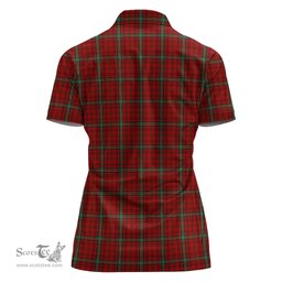 Scottish Morrison Ancient Clan Tartan Polo Shirt For Women, Women's Scottish Polo Shirt Scottish Plaid Tartan Plaid - ScotsTee - scotstee.com