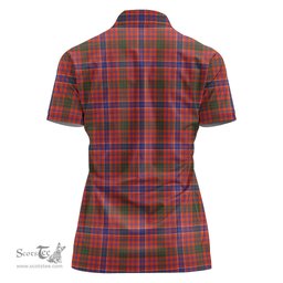 Scottish MacRae Ancient Clan Tartan Polo Shirt For Women, Women's Scottish Polo Shirt Scottish Plaid Tartan Plaid - ScotsTee - scotstee.com