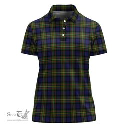 Scottish MacLaren Modern Clan Tartan Polo Shirt For Women, Women's Scottish Polo Shirt Scottish Plaid Tartan Plaid - ScotsTee - scotstee.com