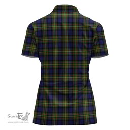 Scottish MacLaren Modern Clan Tartan Polo Shirt For Women, Women's Scottish Polo Shirt Scottish Plaid Tartan Plaid - ScotsTee - scotstee.com