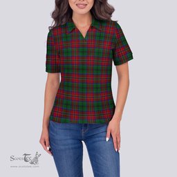 Scottish MacCulloch Clan Tartan Polo Shirt For Women, Women's Scottish Polo Shirt Scottish Plaid Tartan Plaid - ScotsTee - scotstee.com