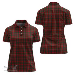 Scottish MacKinnon Clan Tartan Polo Shirt For Women, Women's Scottish Polo Shirt Scottish Plaid Tartan Plaid - ScotsTee - scotstee.com