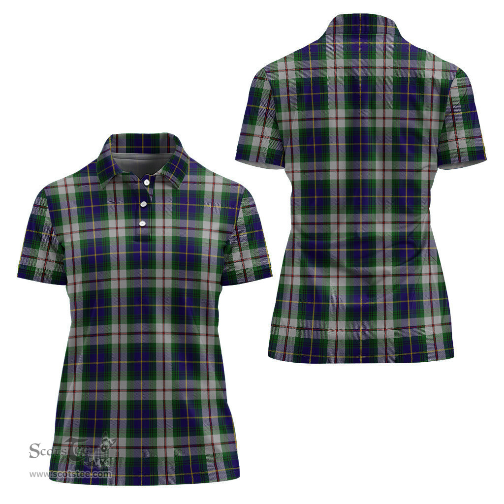 Scottish MacLeod Of Californian Clan Tartan Polo Shirt For Women, Women's Scottish Polo Shirt Scottish Plaid Tartan Plaid - ScotsTee - scotstee.com