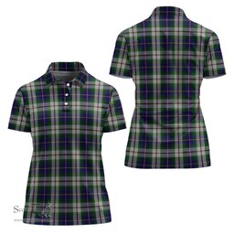 Scottish MacLeod Of Californian Clan Tartan Polo Shirt For Women, Women's Scottish Polo Shirt Scottish Plaid Tartan Plaid - ScotsTee - scotstee.com