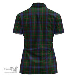 Scottish Skene Clan Tartan Polo Shirt For Women, Women's Scottish Polo Shirt Scottish Plaid Tartan Plaid - ScotsTee - scotstee.com