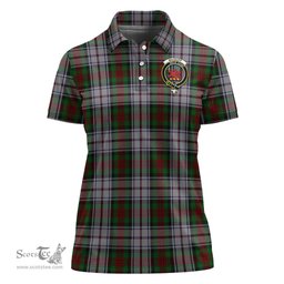 Scottish MacDuff Dress Clan Tartan Polo Shirt with Family Crest For Women, Women's Scottish Polo Shirt Scottish Plaid Tartan Plaid - ScotsTee - scotstee.com