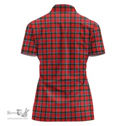Scottish Sinclair Modern Clan Tartan Polo Shirt with Family Crest For Women, Women's Scottish Polo Shirt Scottish Plaid Tartan Plaid - ScotsTee - scotstee.com