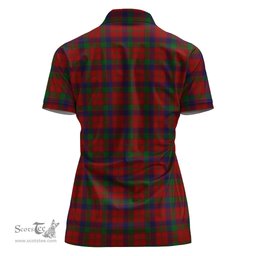 Scottish Robertson Clan Tartan Polo Shirt with Family Crest For Women, Women's Scottish Polo Shirt Scottish Plaid Tartan Plaid - ScotsTee - scotstee.com